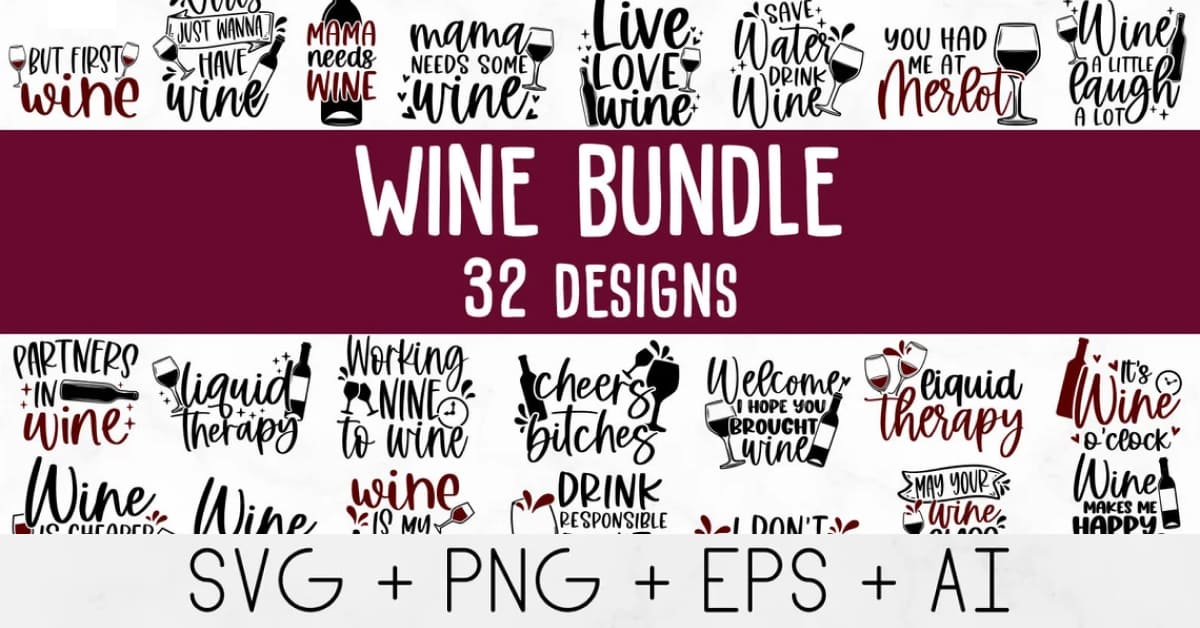 Wine Saying SVG - MasterBundles