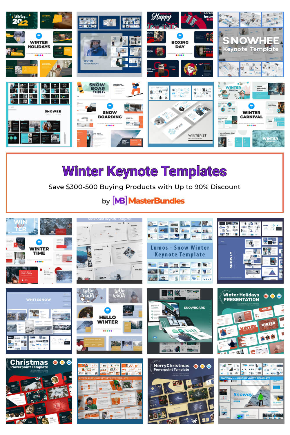 winter keynote templates pinterest image.