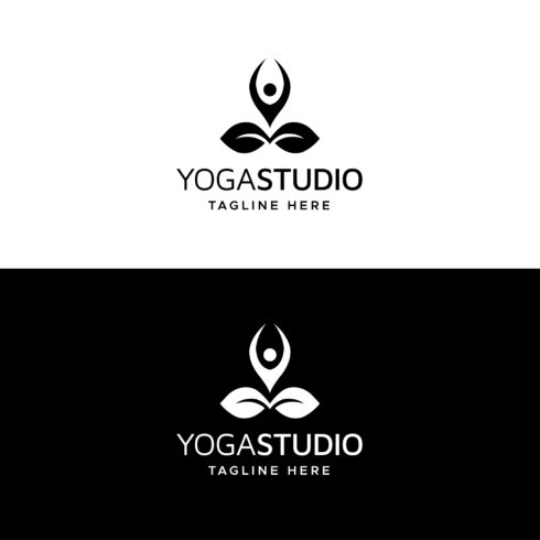 Yoga Logo Template black & white.