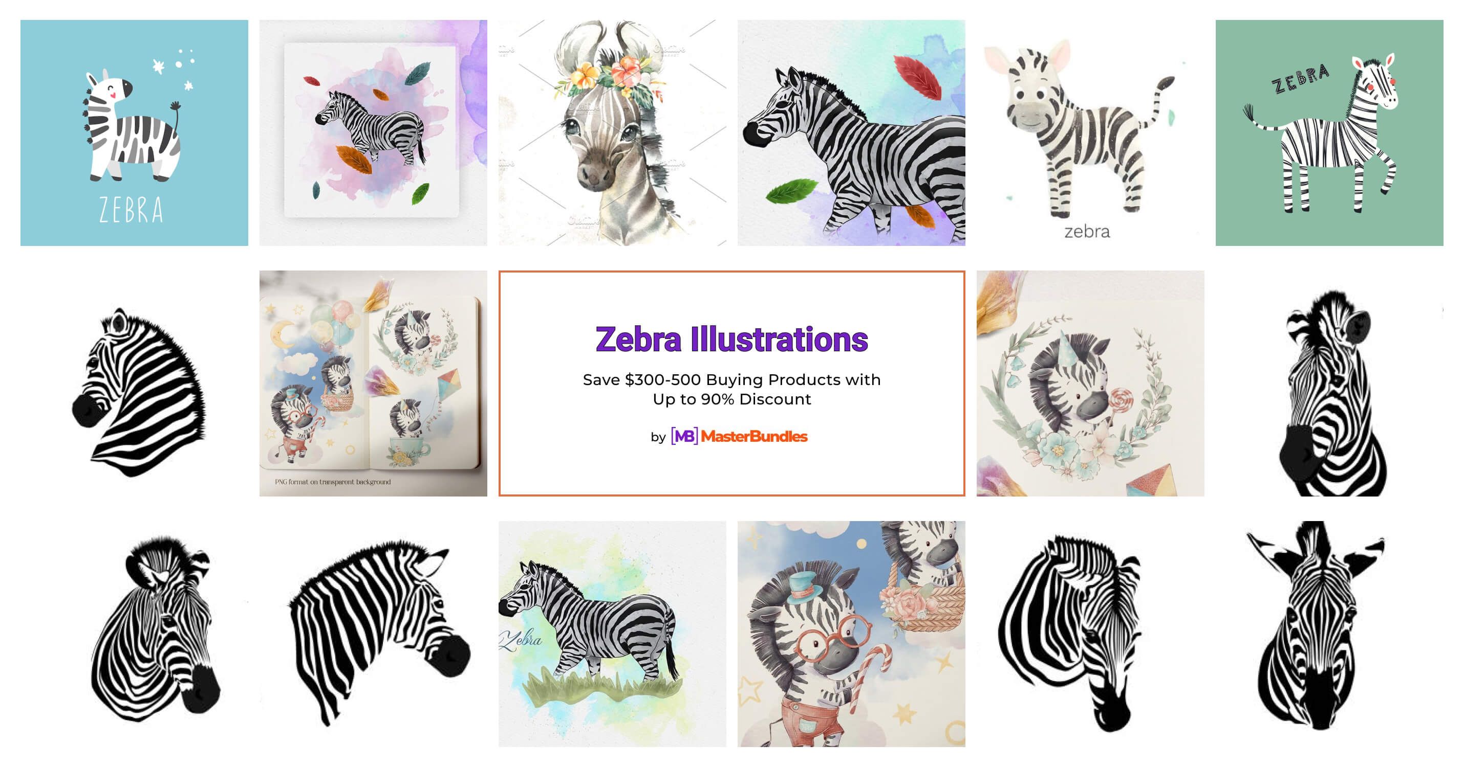 Zebra Illustrations 