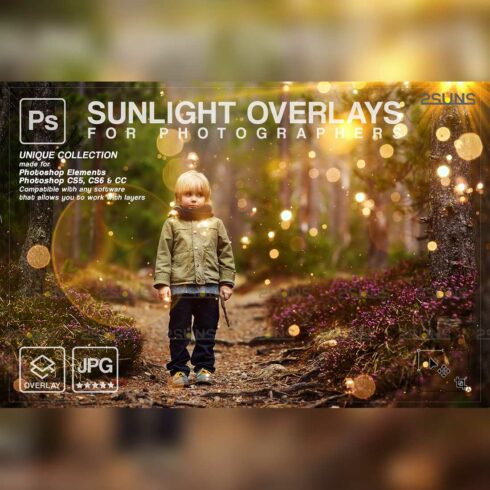 Sun Flares And Sunlight Photo Overlays cover image.