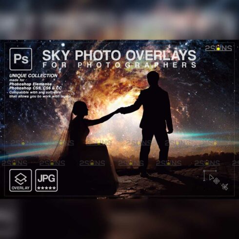 Pastel Night Sky Overlays Cover Image.