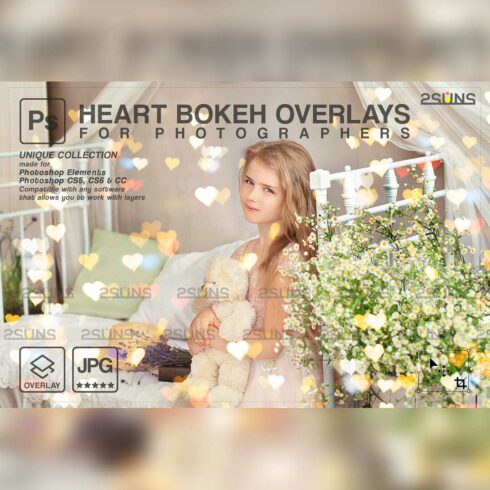Bokeh Light Photoshop overlays Cover Image.