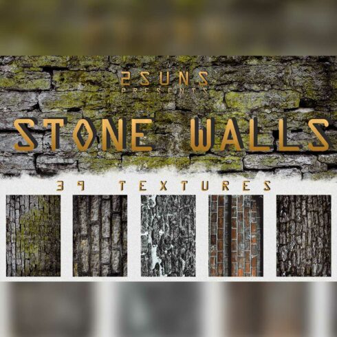 Vintage Grunge Brick Wall Digital Backdrop Cover Image.