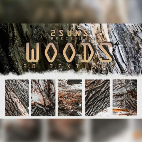 Wood Rustic Tree Overlay Photoshop Textures Cover Image.
