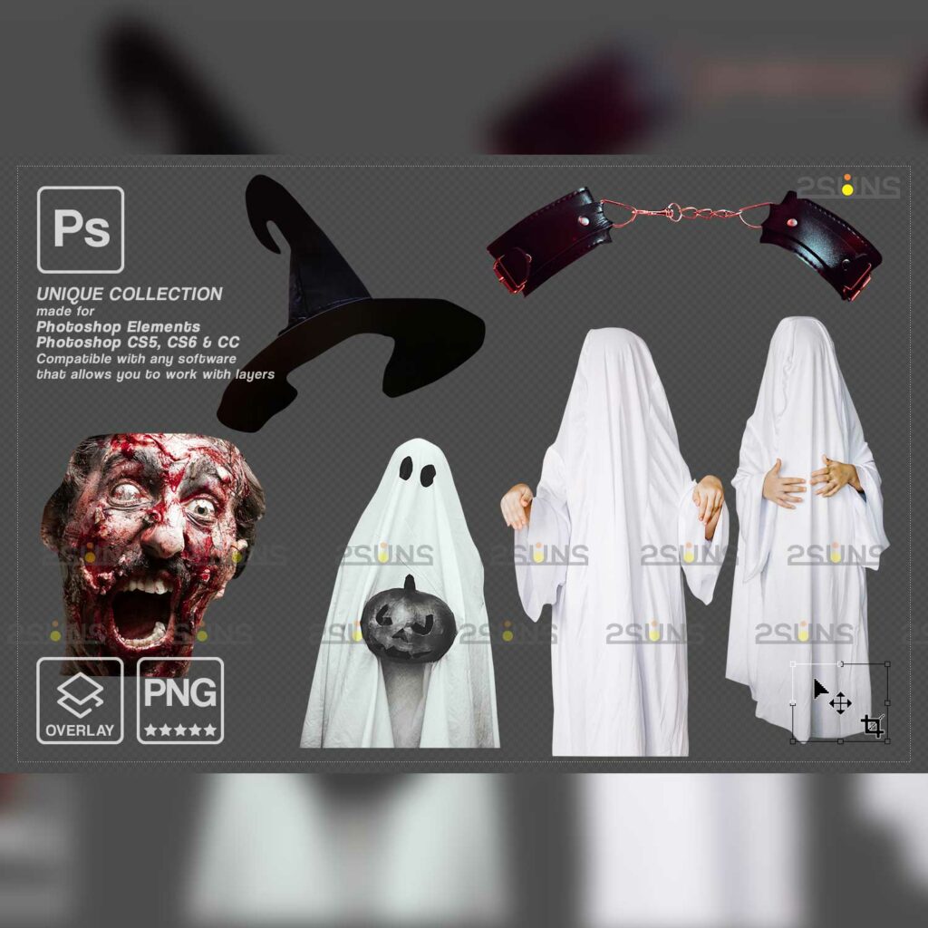 Halloween clipart Halloween overlay, Photoshop overlay - MasterBundles