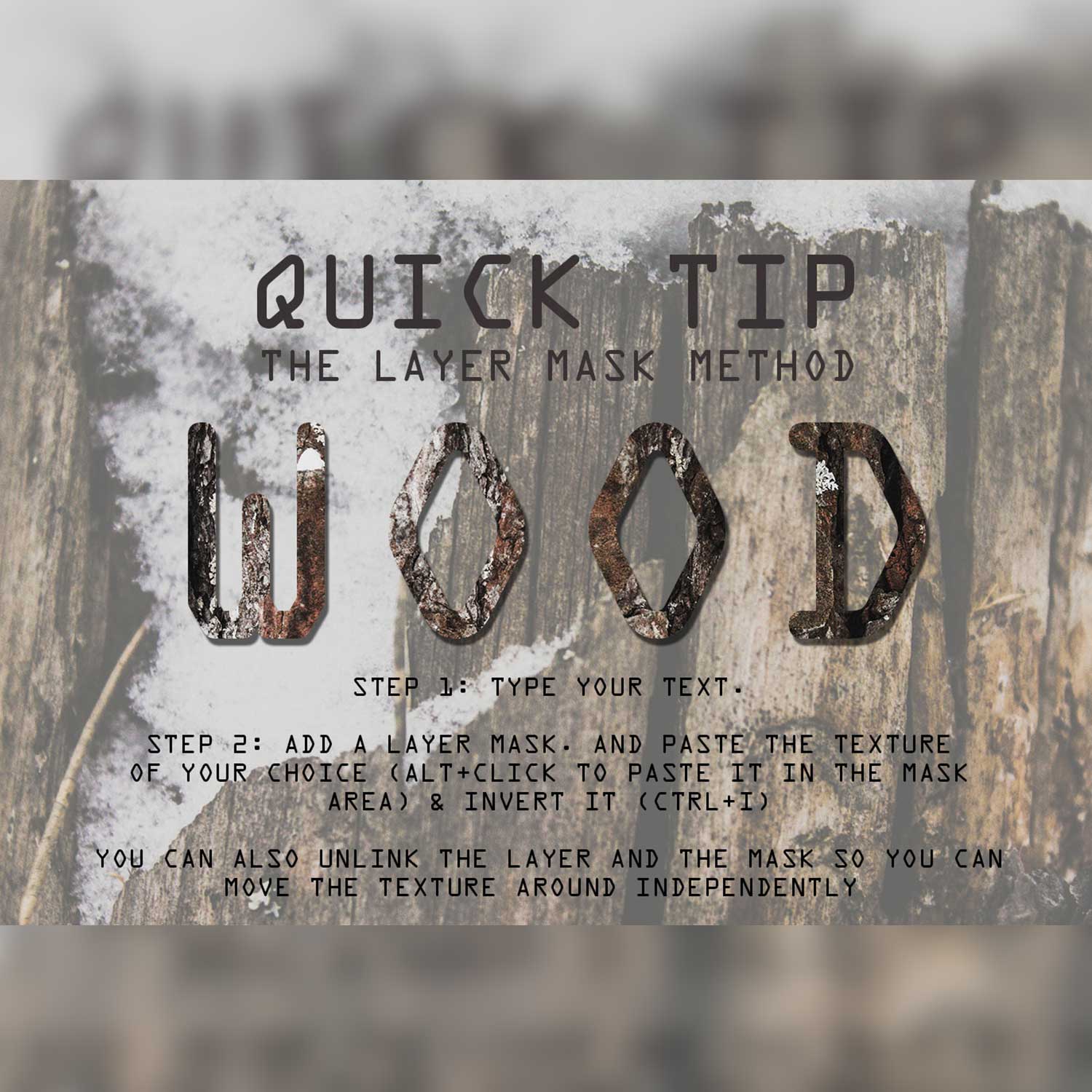 Rustic Natural Wood Background Textures Text Example.
