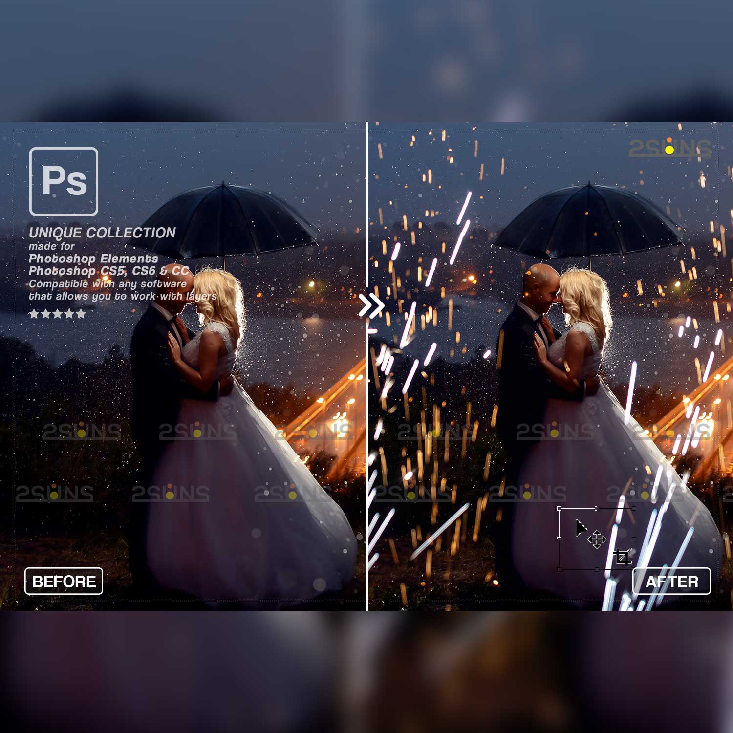 30 Wedding Glitter Sparkler Overlays cover image.