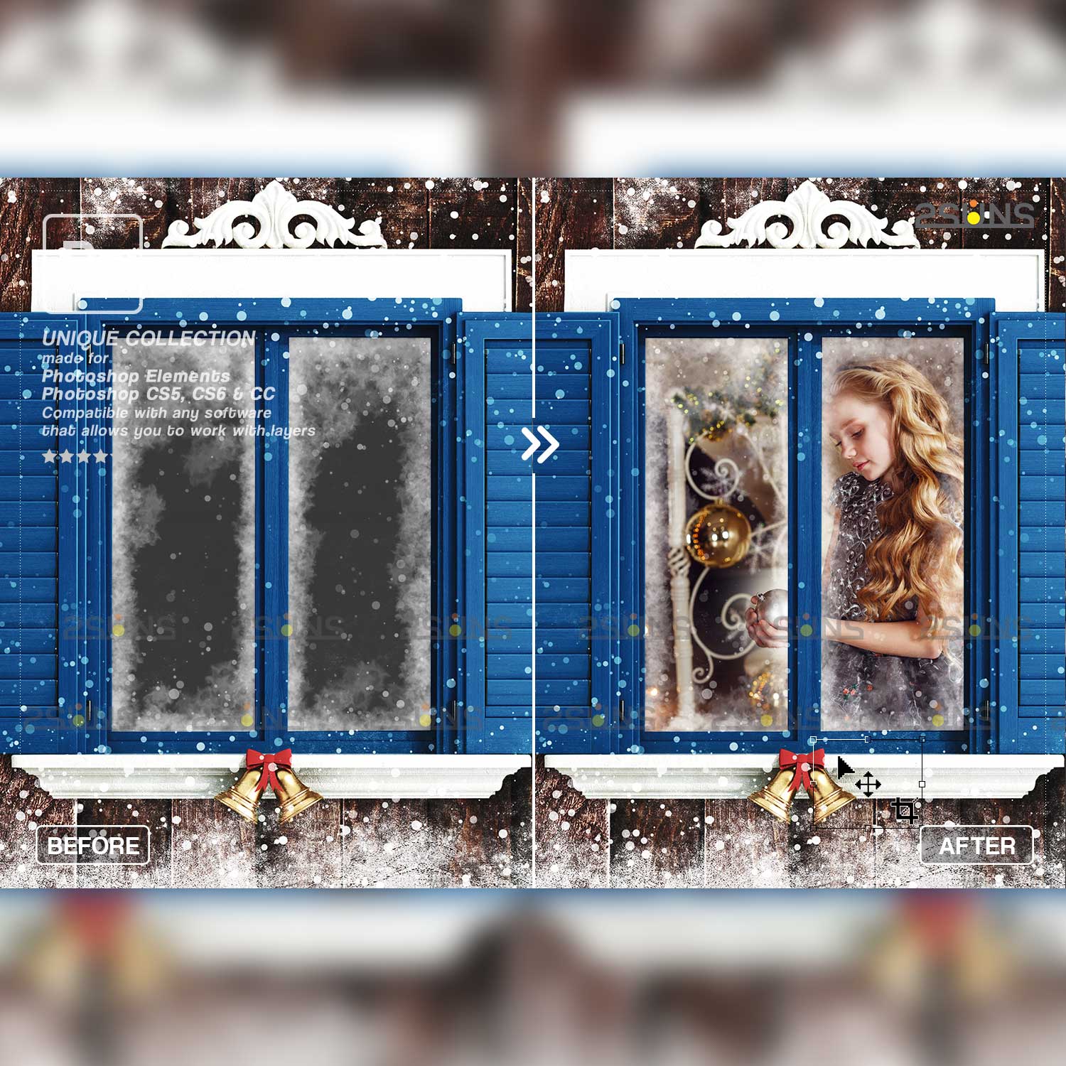 Window Frames Overlays Christmas Freeze Holiday cover image.