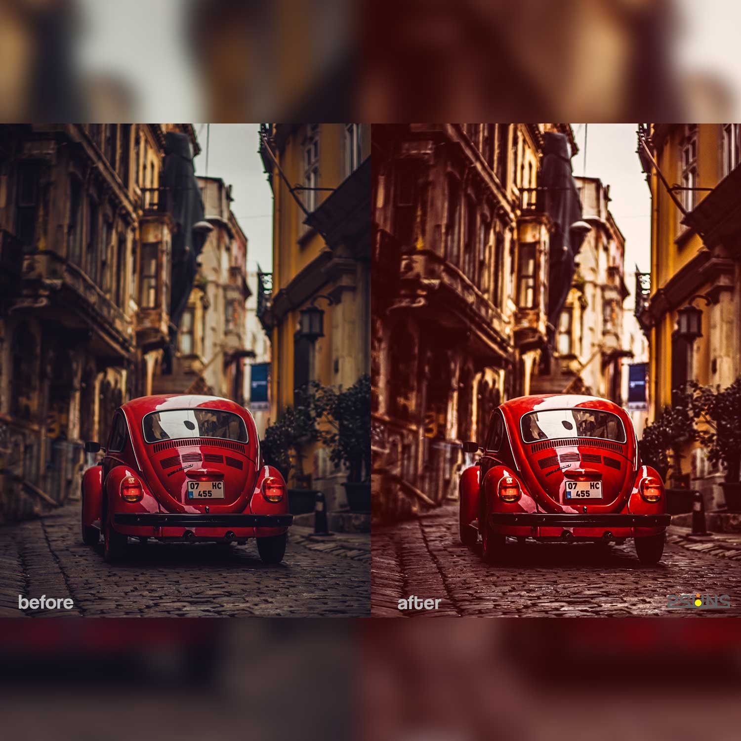 Bright Portrait Travel And Food Instagram Lightroom Presets Car Photo Example.