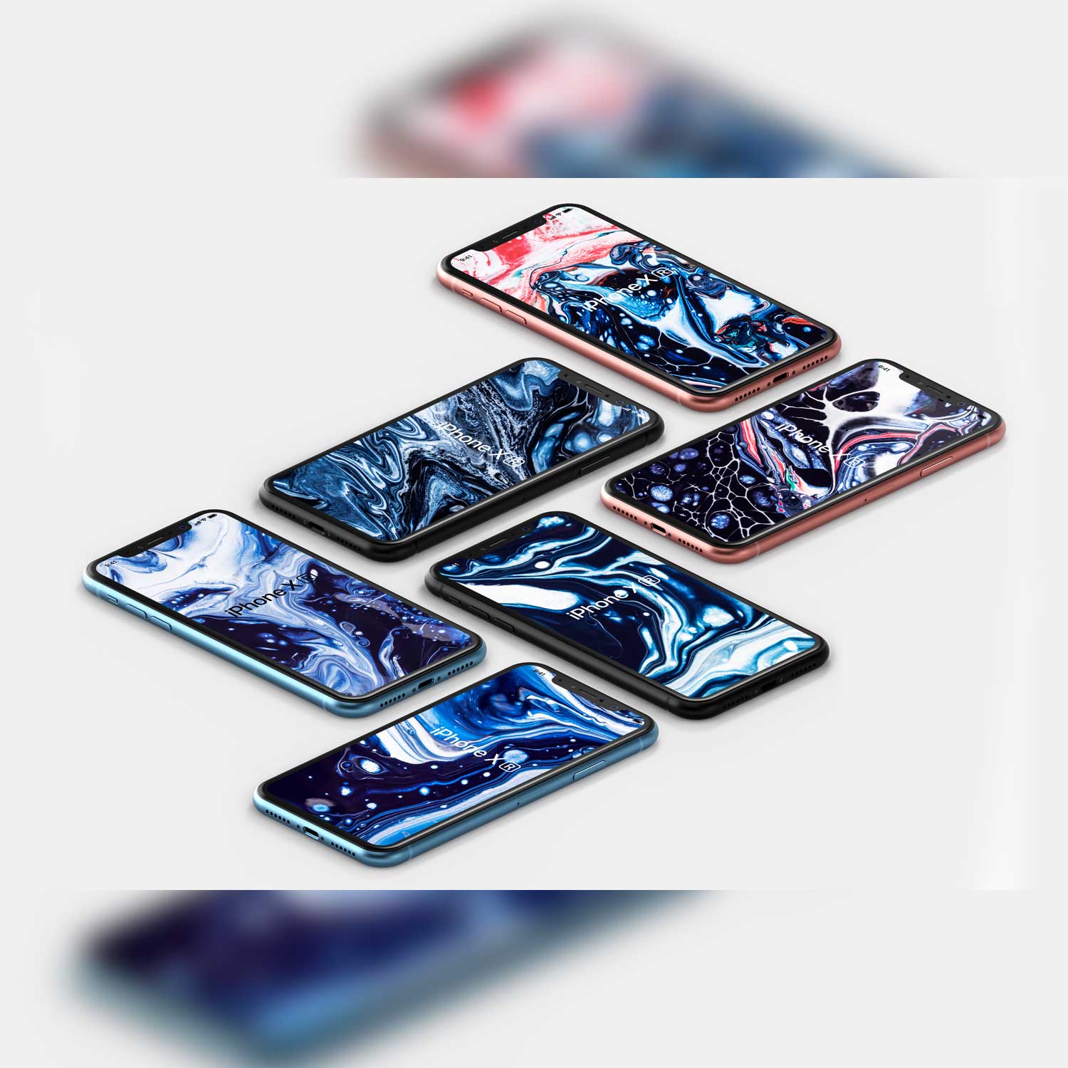 Purple Digital Paper Liquid Marble Background Textures Iphone Example.