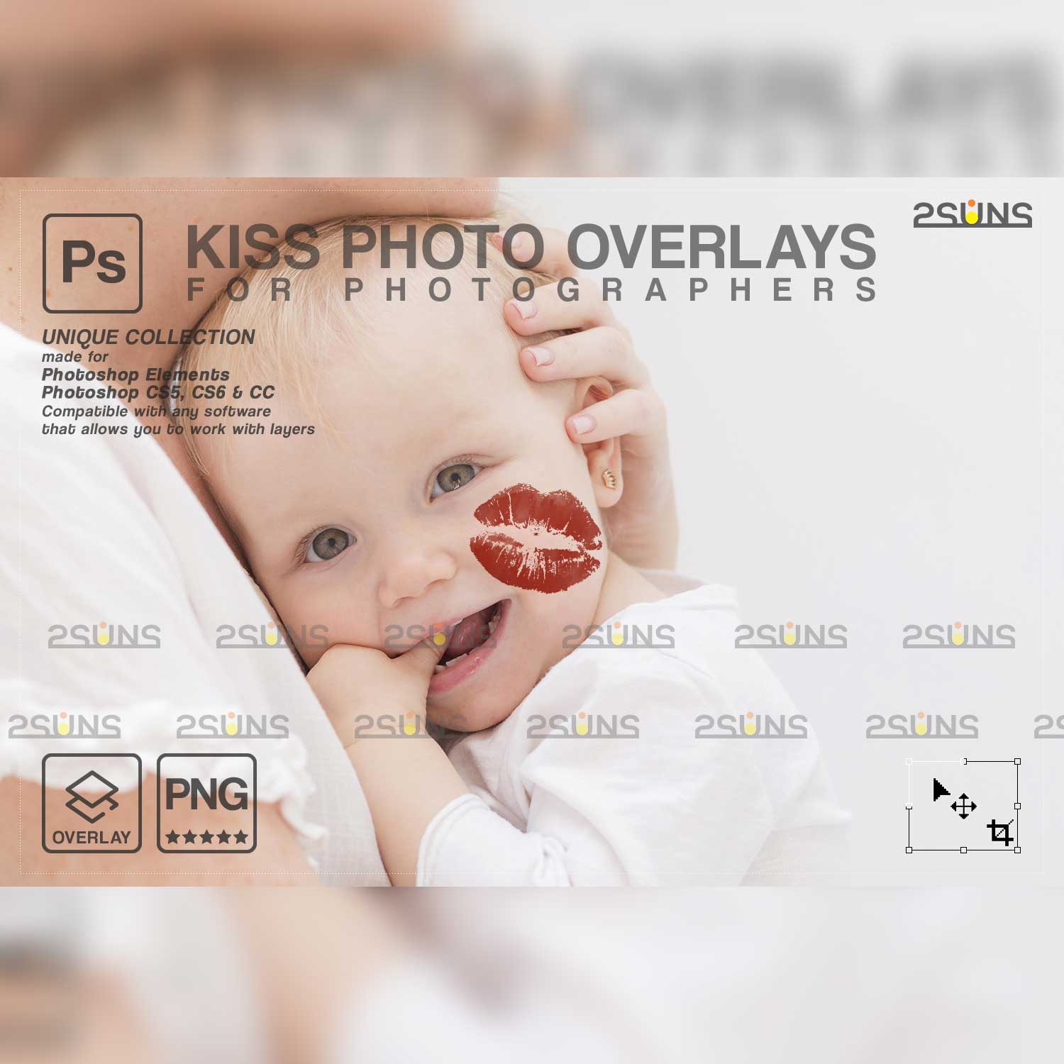 20 Kisses Valentines Bokeh Photo Overlays Soft.