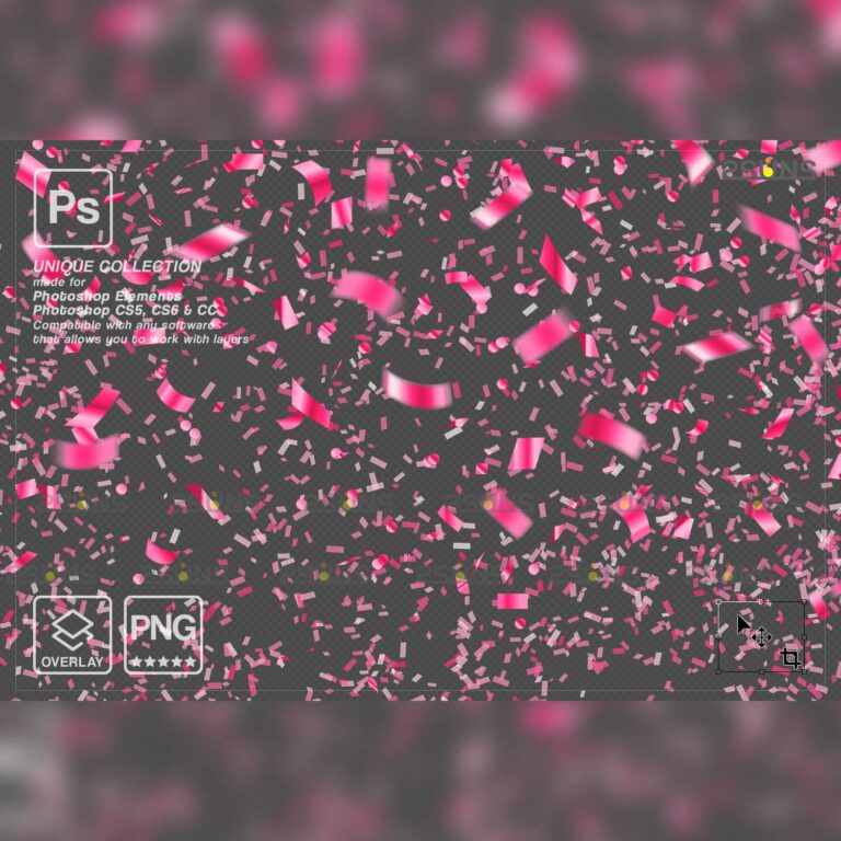 Gender reveal confetti overlay photoshop, Confetti png, Baby