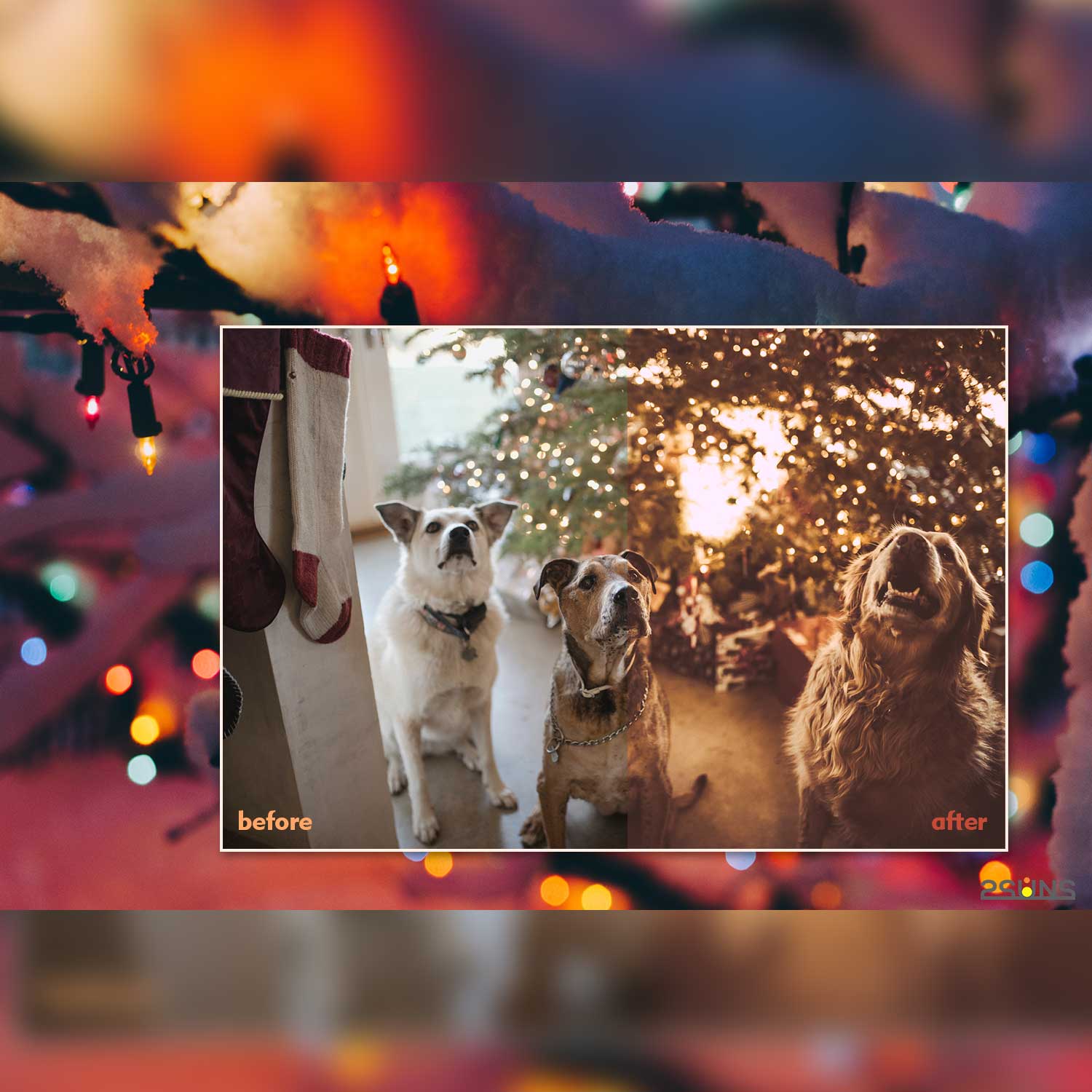 Beautiful Bright Christmas And New Year Winter Lightroom Presets.
