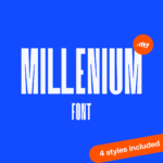 DTF Millenium Condensed Font cover image.