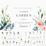 SALE! Summer garden - floral graphic.