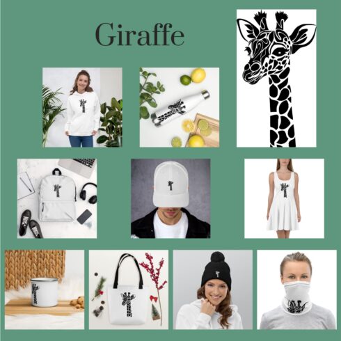 Baby Giraffe Safari girl SVG for cricut.