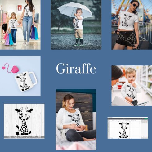 Giraffe SVG, Cute Cut file for Cricut and Silhouette.