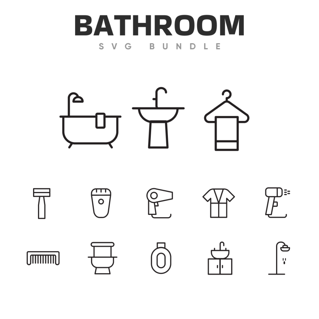 Extensive Bathroom SVG bundle ??? MasterBundles