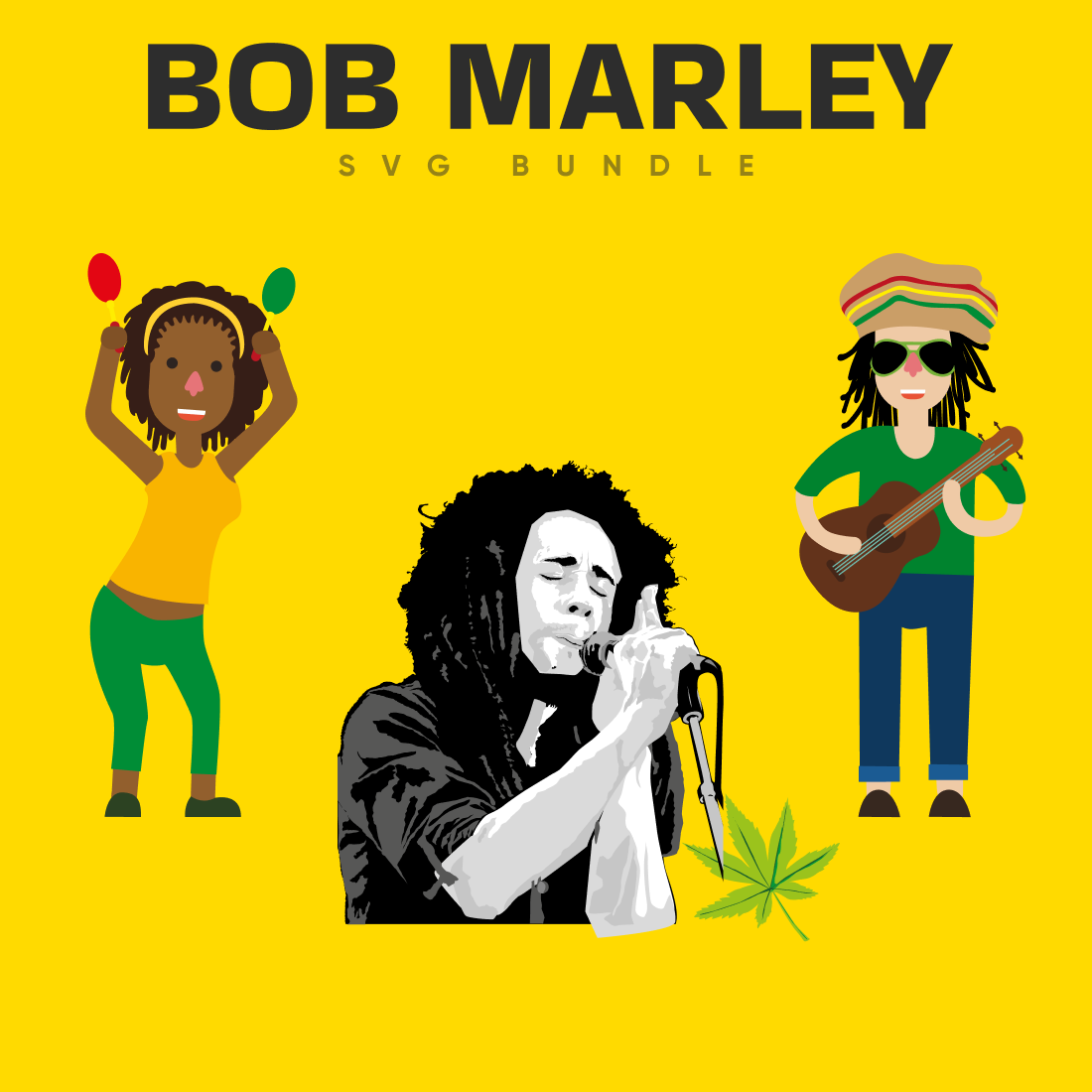 Bob Marley SVG preview.