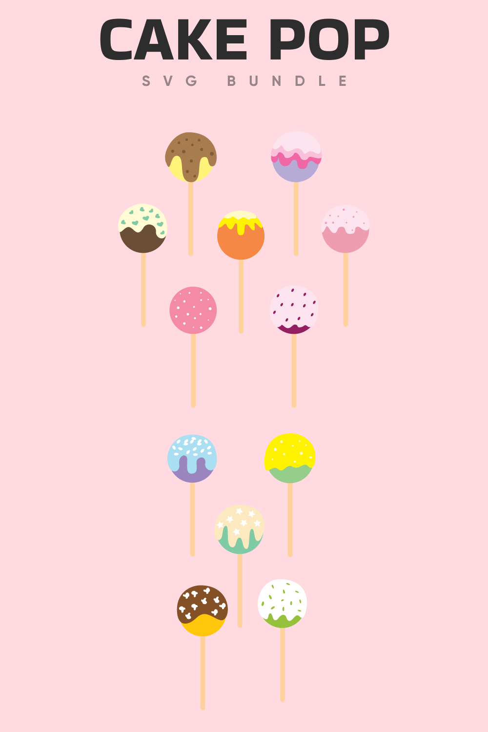 Colorful and delicious cake pops.