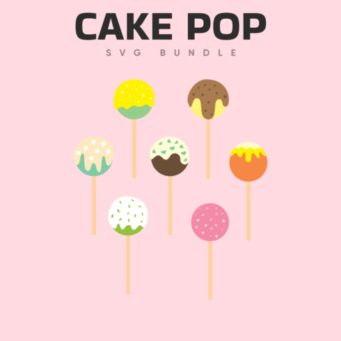Cake pop svg bundle.