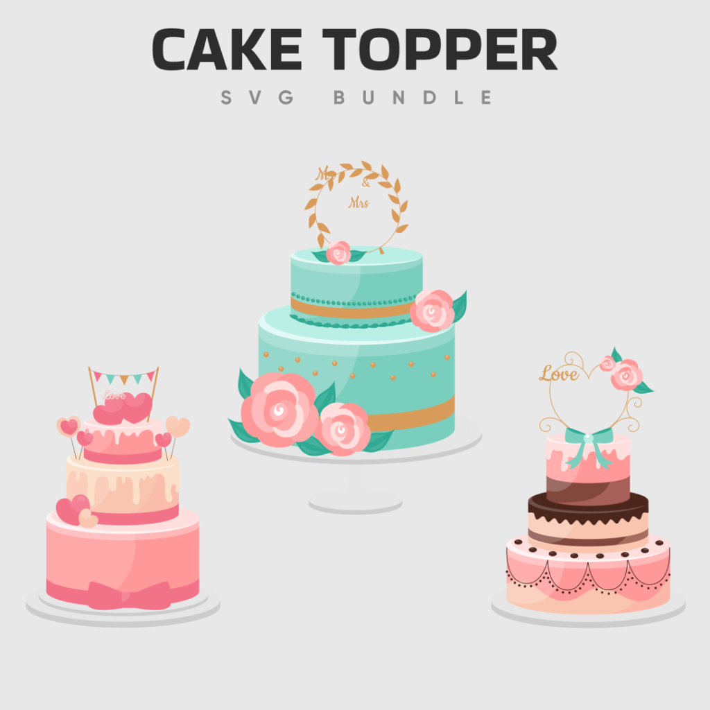 Cake Topper SVG Designs – MasterBundles