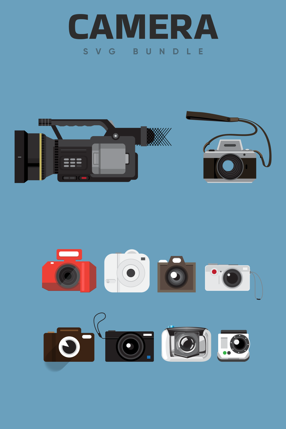 Diverse camera types.