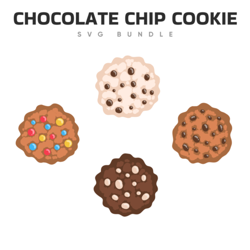 chocolate chip cookie svg.