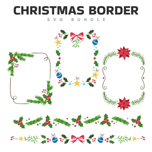 christmas border svg.