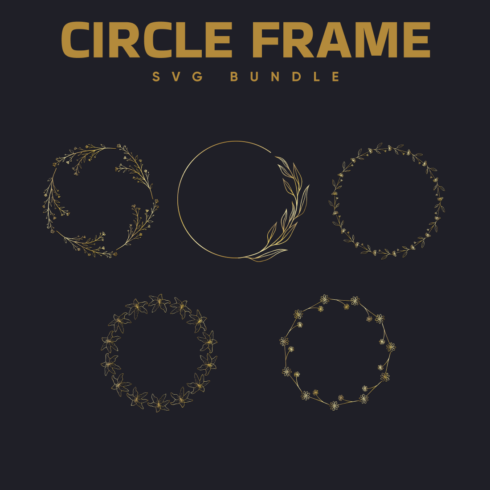 circle frame svg.