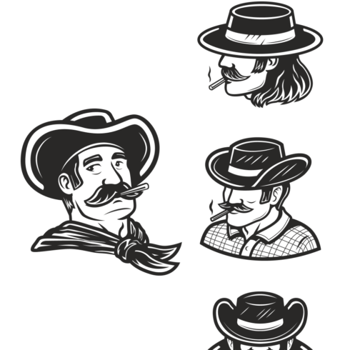 Cowboy Hat Clipart Black and White SVG Designs – MasterBundles