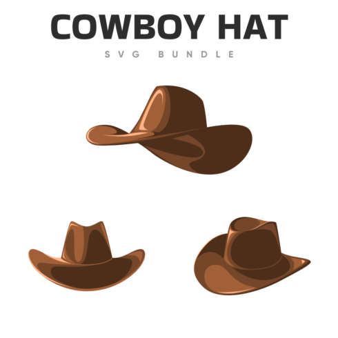 Cowboy hat svg bundle.