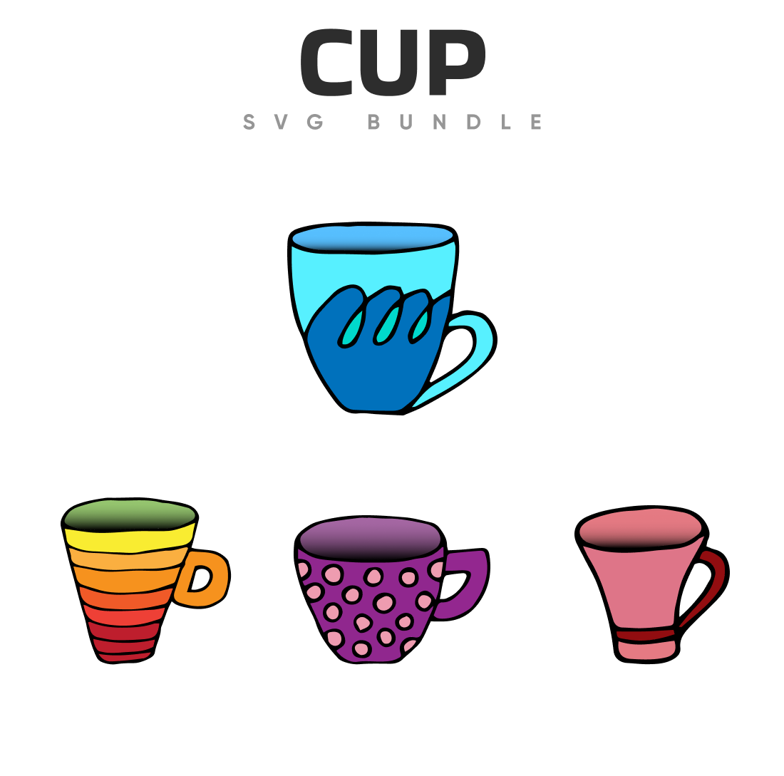 Cup svg bundle.