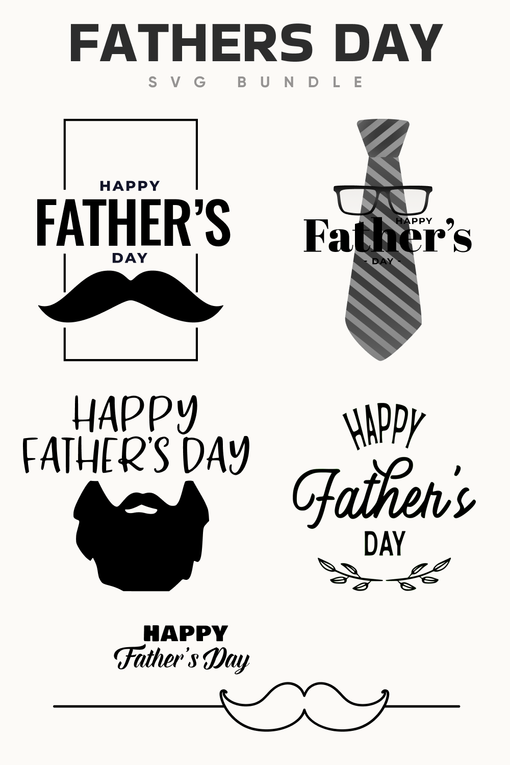 Cool father's day elements.