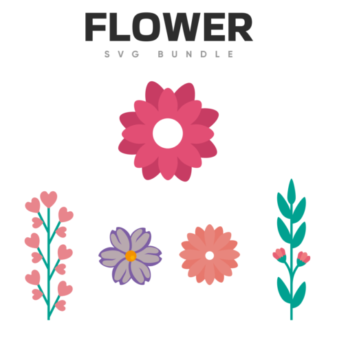 Flower svg bundle.