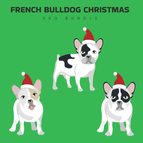 french bulldog christmas svg.