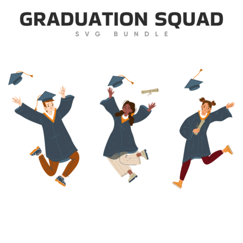 graduation squad svg.