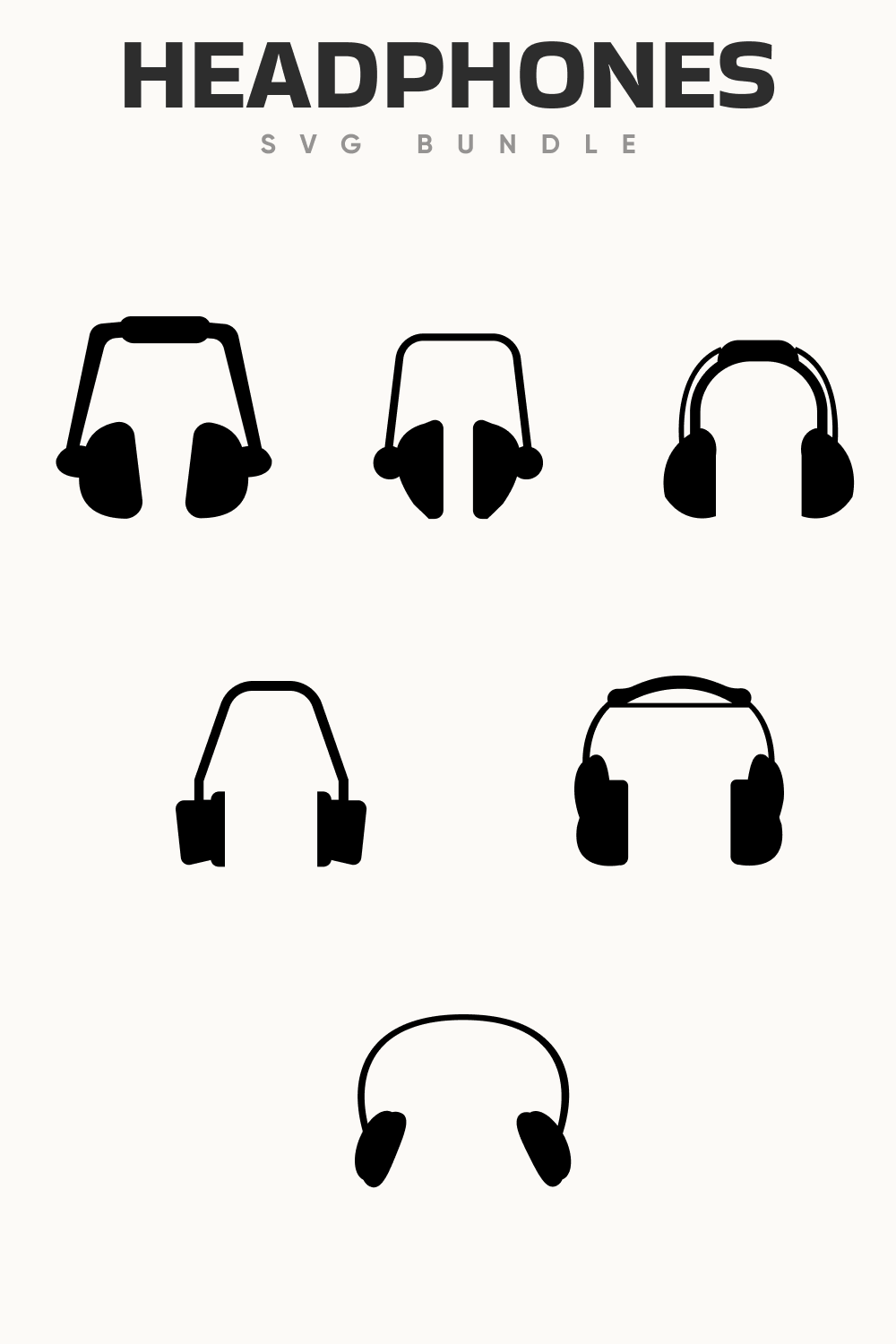 Some diverse of the headphones.