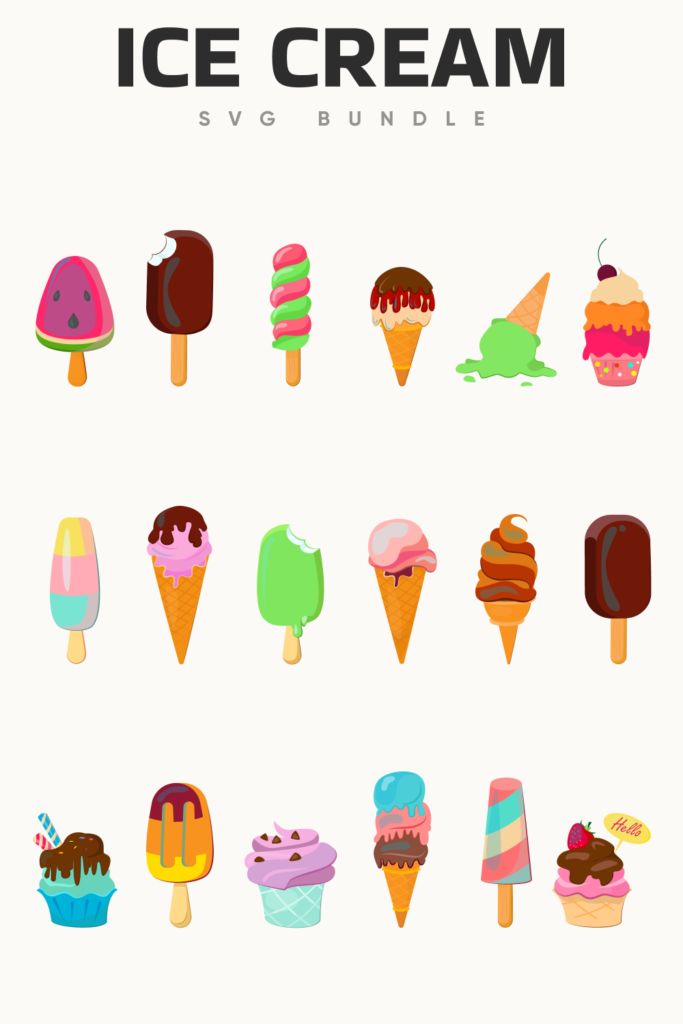 18 Ice Cream SVG Designs – MasterBundles