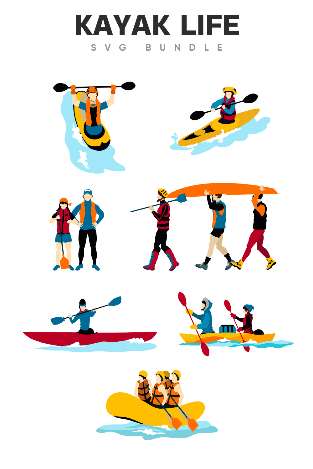 Active kayak life style.