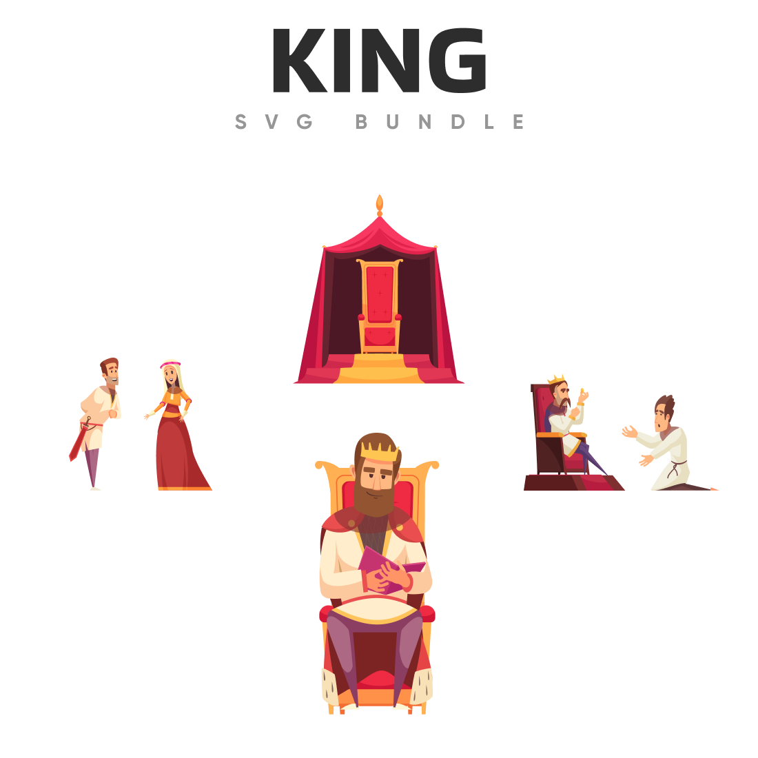 King svg bundle.