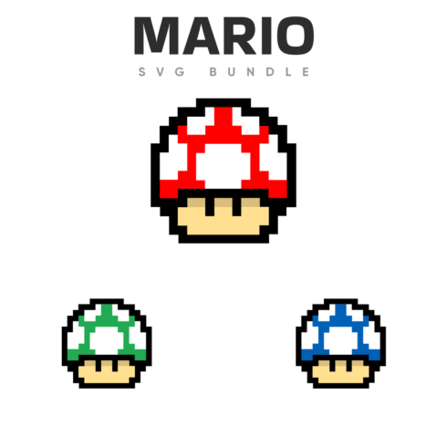 Mario svg bundle.