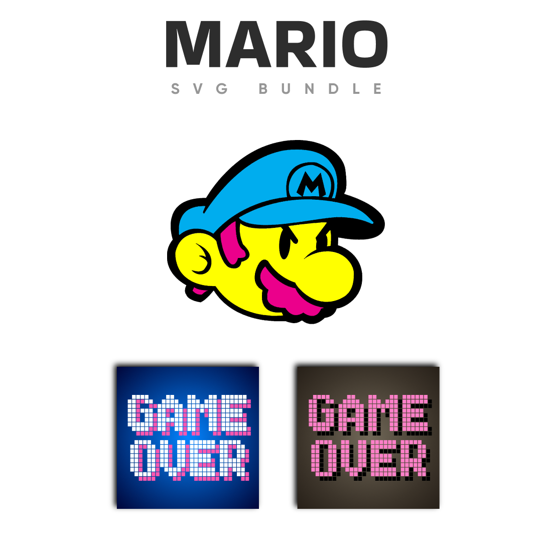 Mario svg bundle.