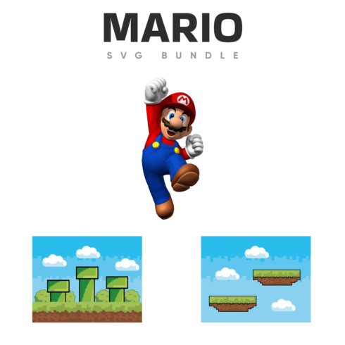 Mario svg bundle.