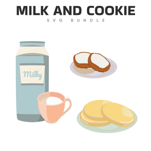 milk and cookie svg.