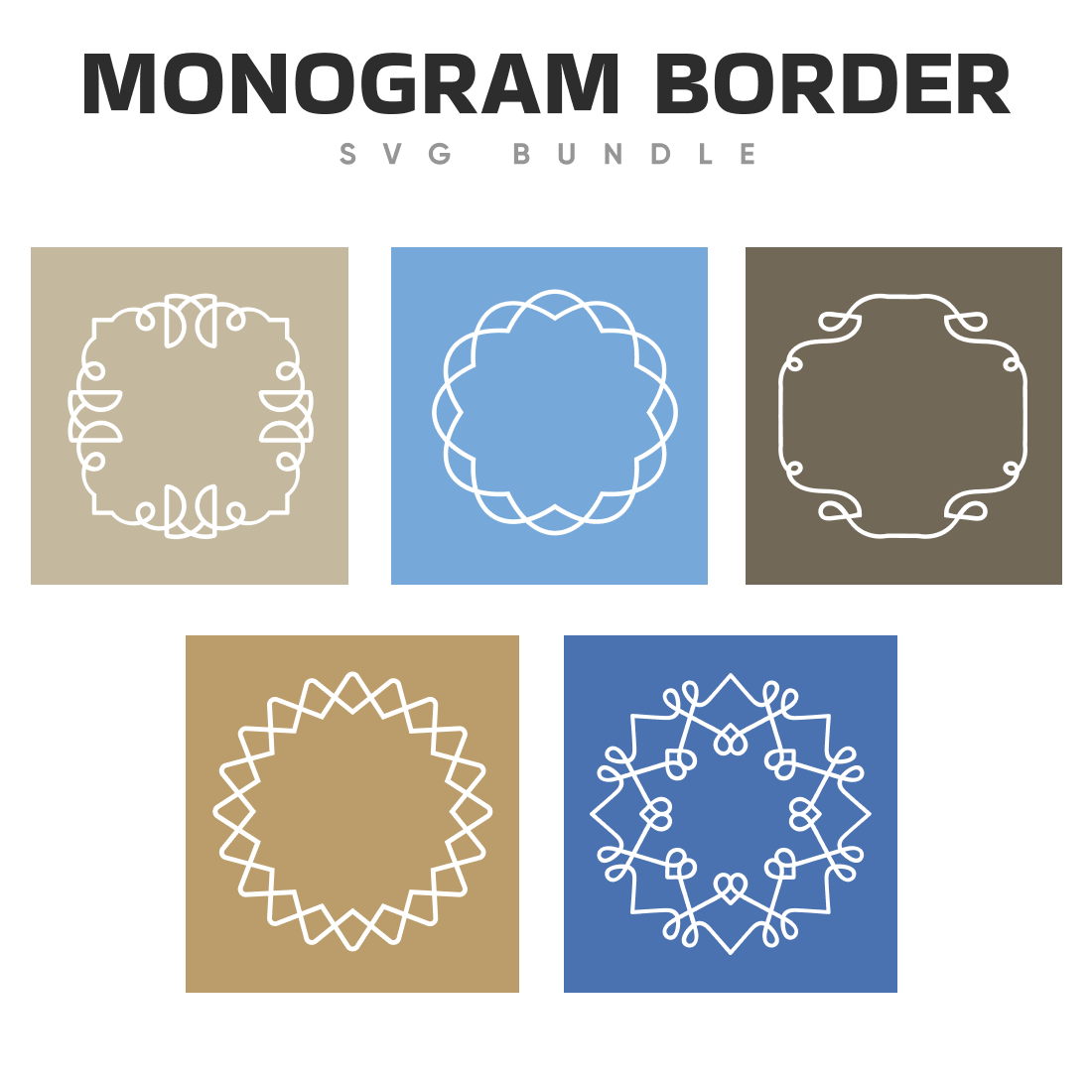 monogram border svg.