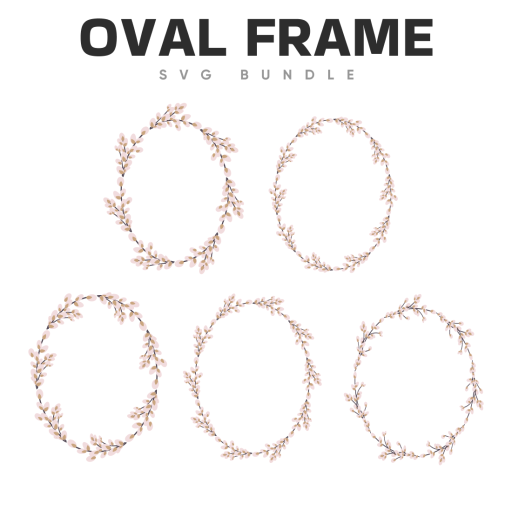 Oval Frame Svg Designs Masterbundles