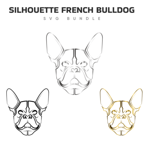 Preview silhouette french bulldog.