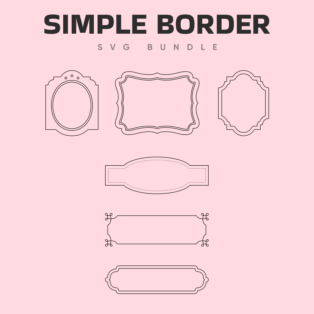 simple horizontal border designs